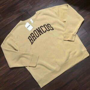 GAME Womans Western Michigan Broncos Embroidered Sweatshirt Fan Gear SZ 1X